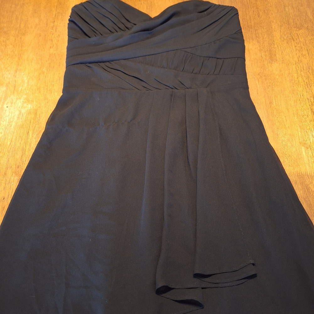 Express Black Strapless Dress